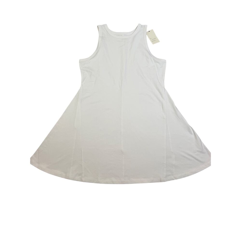 A New Day Women's White Sleeveless Mini Tennis Dress - Size Medium - NWT